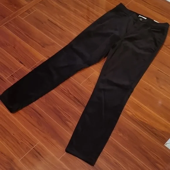 LOFT High Rise Skinny Velvet Pant Black Size 10/30R - Picture 3 of 15